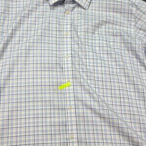 STAINED - FLAWED - 2 X Nordstrom Dress Shirts Mens 18.5-34/35 Check Tech